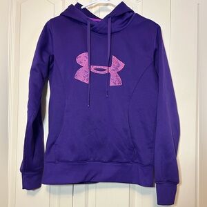 Women's UnderArmour Coldgear Semi-Fitted Big Logo Hoodie | Size M